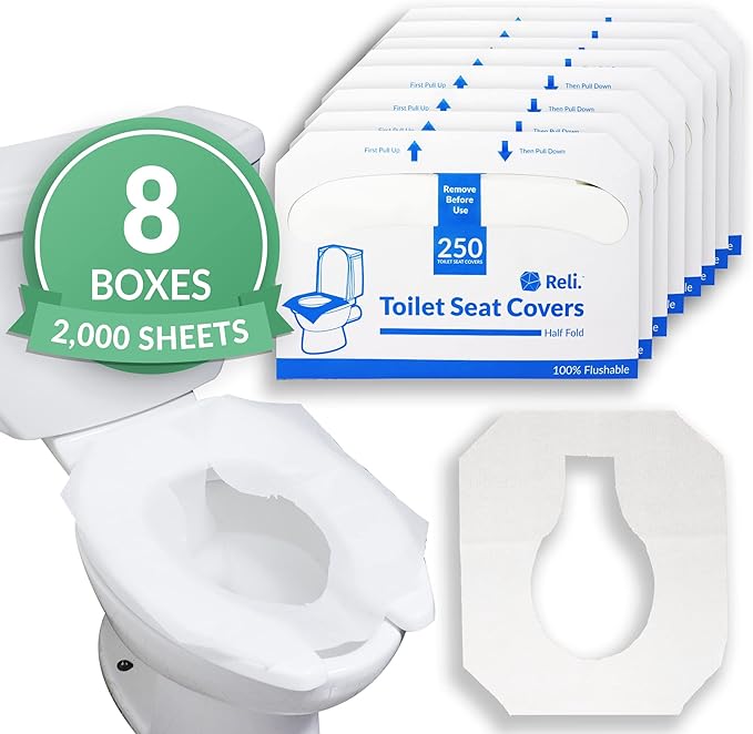 Reli. Toilet Seat Covers | Disposable Toilet Seat Cover by Reli