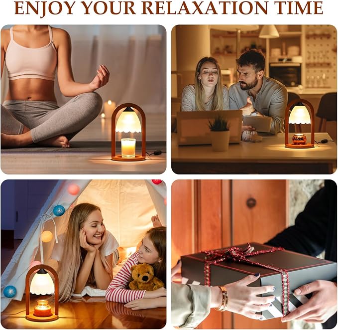 Candle Warmer Lamp with Timer and Dimmer，Electric Candle Lamp Warmer - Image 6