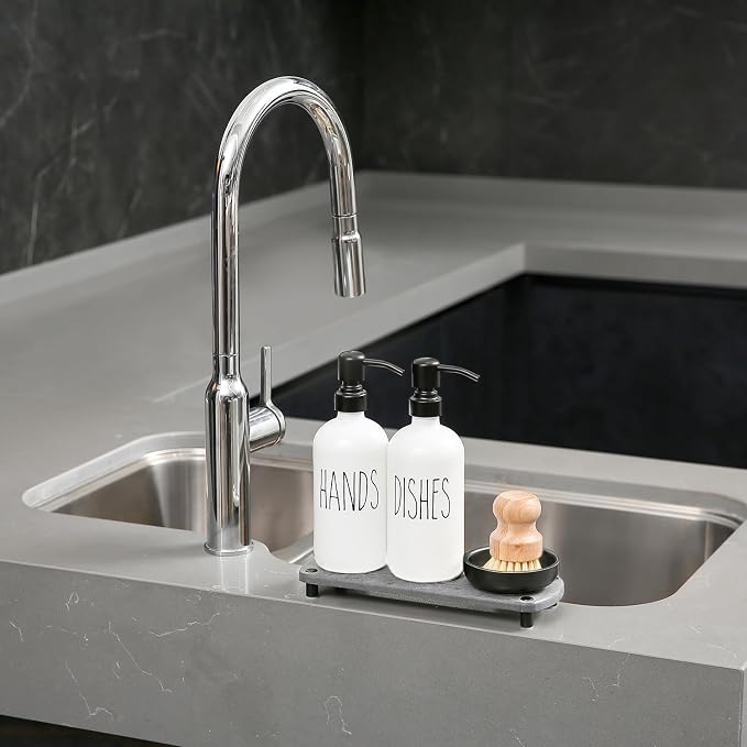 MOMEEMO White Soap Dispenser Set Comes - Image 5