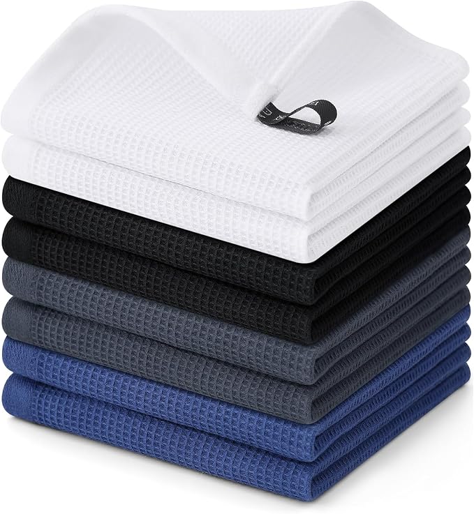 Homaxy 100% Cotton Waffle Weave Dish Cloths by Homaxy