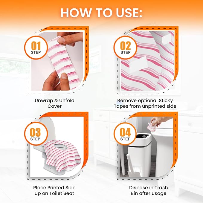 20 Extra Large Toilet Seat Covers Disposable - Image 6