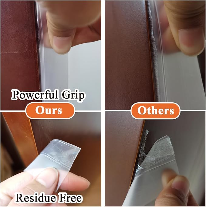 Dstorelhp Upgraded Weather Stripping, No Residue Door Draft Stopper, Silicone - Image 5