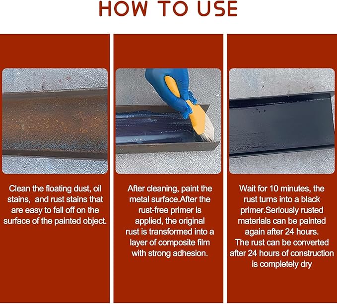 Rust Renovator, Rust Remover for Metal, Rust Converter for Metal, Water-Based - Image 7