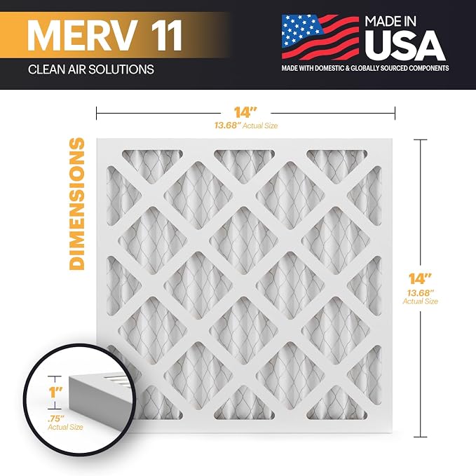 BNX TruFilter 14x14x1 Air Filter MERV 11 - Image 2
