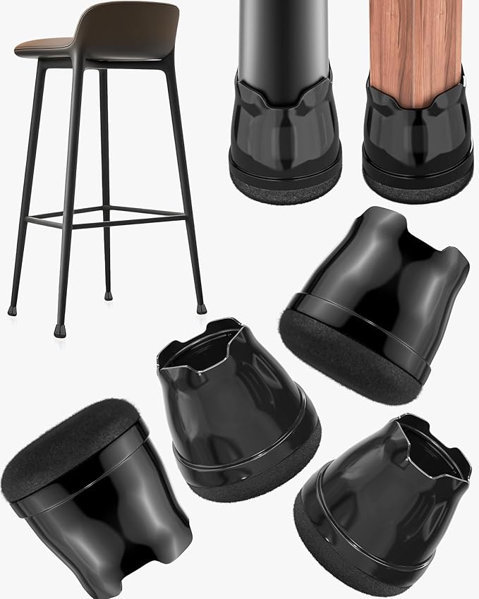 24-Pack Silicone Chair Leg Floor Protectors by Yomanta