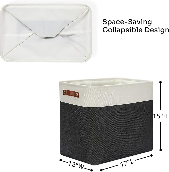 DULLEMELO Extra Large Storage Baskets, Fabric Storage Bins - Image 2