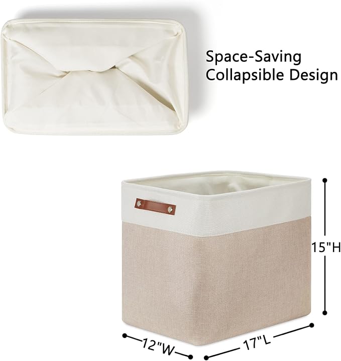 DULLEMELO Extra Large Storage Baskets, Fabric Storage Bins - Image 2