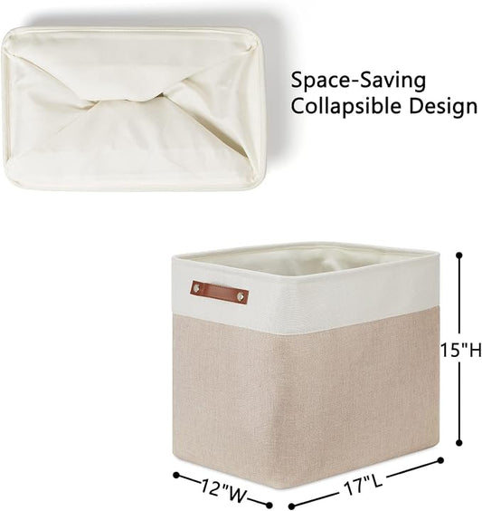 DULLEMELO Extra Large Storage Baskets, Fabric Storage Bins - Image 2