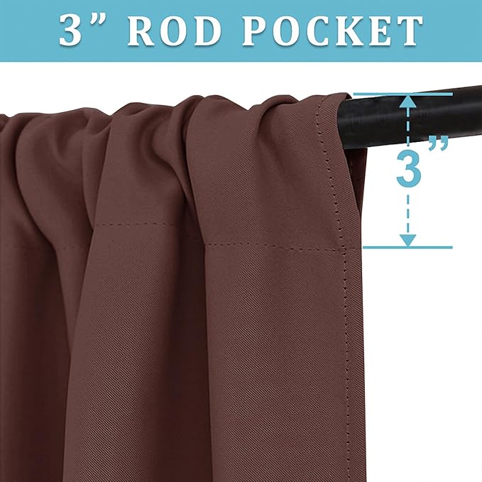 RYB HOME Small Curtains Blackout - Image 3