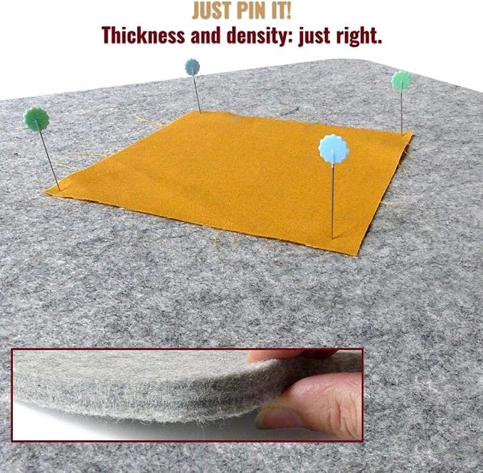 Wool Pressing Mat Set Includes 24 x17 and 10 x 10 mats - Image 2