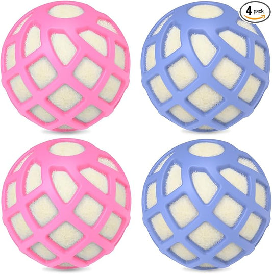 Dryer Balls – Patented Silicone Guard, Natural Wool Core, Super Anti-Tangle & by Sunseeke