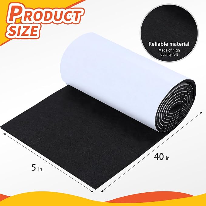 Non Slip Furniture Pads, Cuttable Felt Chair Pads, Anti Scratch Floor Protectors - Image 2