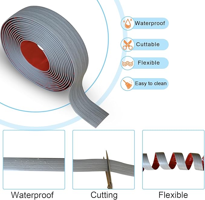 Floor/Door Flat Transition Strip & Self Adhesive Floor Vinyl Floor Edge Trim - Image 2