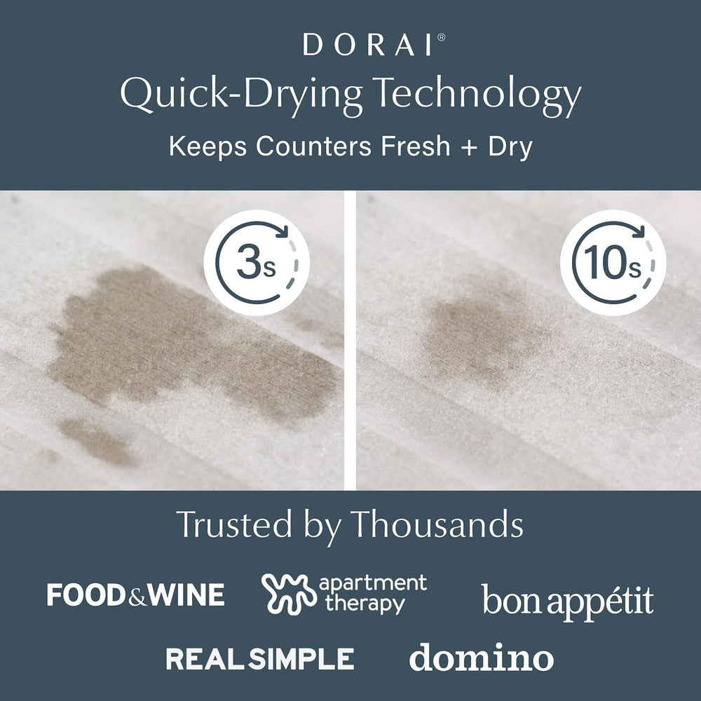 Dorai Home Stone Kitchen Sink Caddy - Diatomaceous Earth Sink Tray with Stain...
