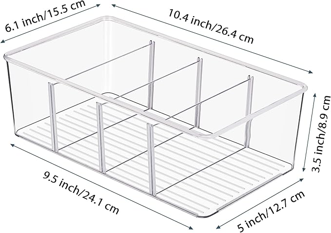 Vtopmart 2 Pack Food Storage Organizer Bins, Cabinet Organization and Storage - Image 3