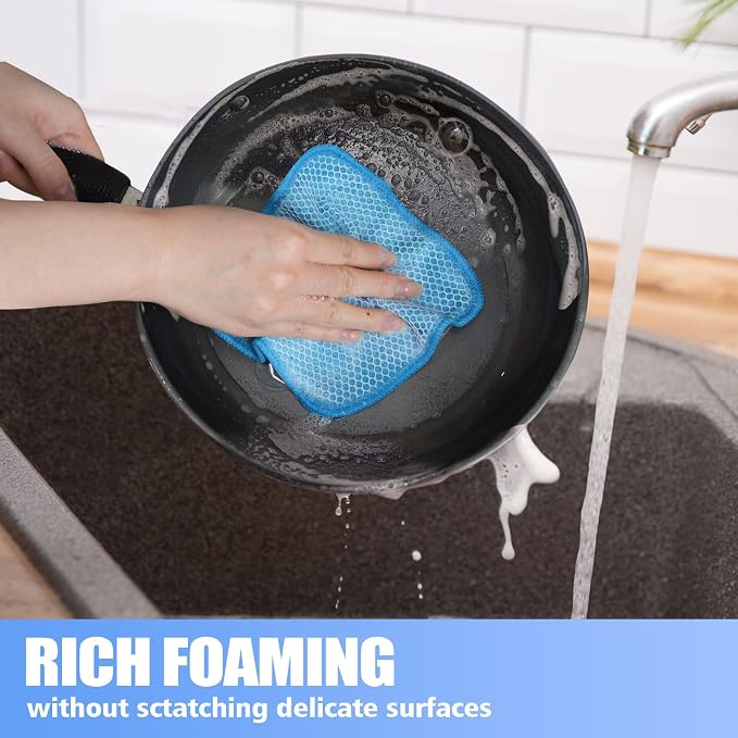 KinHwa Kitchen Washcloths for Dishes Absorbent Microfiber Dish Cloths Quick Dry - Image 3