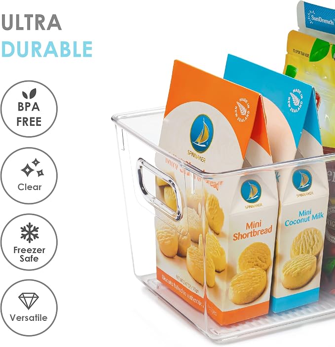 Vtopmart Clear Plastic Pantry Organizer Bins, Countertops, Freezer Organization - Image 7