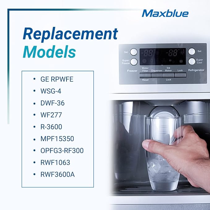 Maxblue Replacement for GE® RPWFE®, RPWF Refrigerator Water Filter, Compatible - Image 5