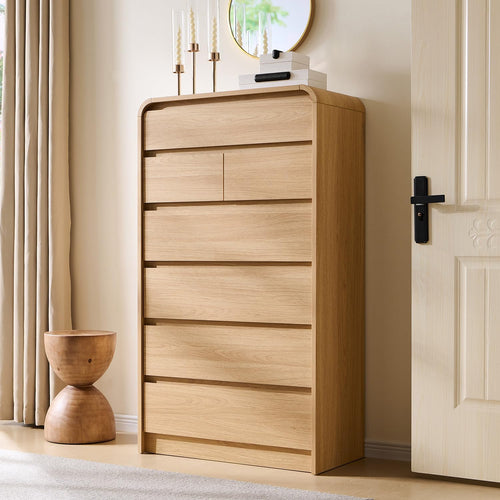 aitjunz modern 7 drawers dresser for bedroom, 55", main product view