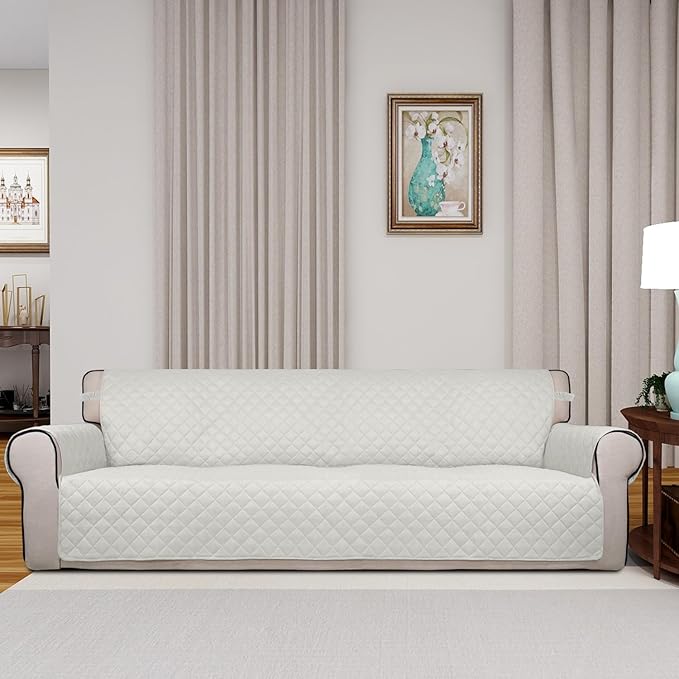 PureFit Reversible Quilted Sofa Cover, Water Resistant Slipcover Furniture - Image 2