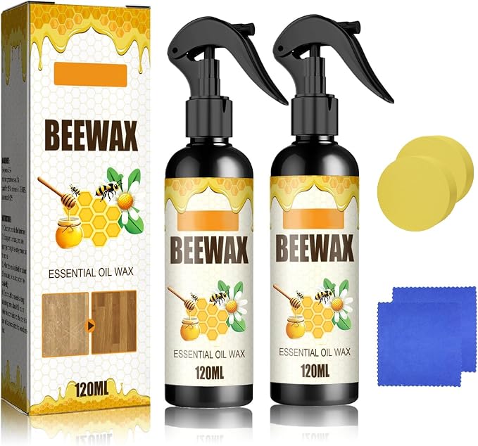 Beeswax Spray Cleaner with Sponge & Towel by UYUAN