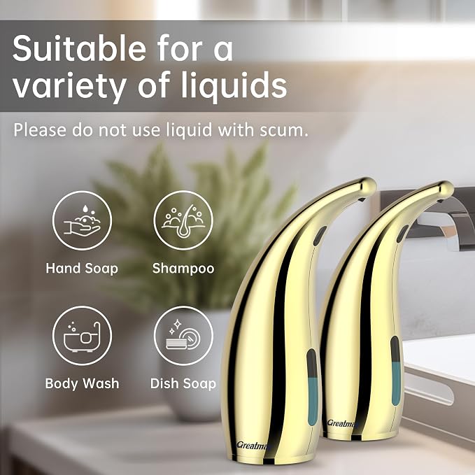 Adjustable Automatic Soap Dispenser Touchless, 4 Adjustable Levels Touchless - Image 5
