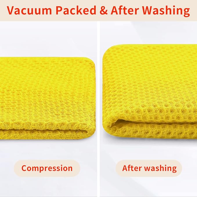 Homaxy 100% Cotton Waffle Weave Kitchen Dish Cloths, Ultra Soft Absorbent Quick - Image 7