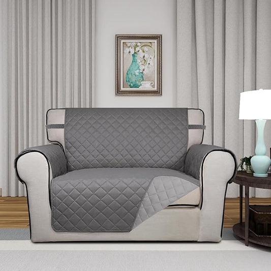 PureFit Reversible Quilted Sofa Cover, Water Resistant Slipcover Furniture - Image 2