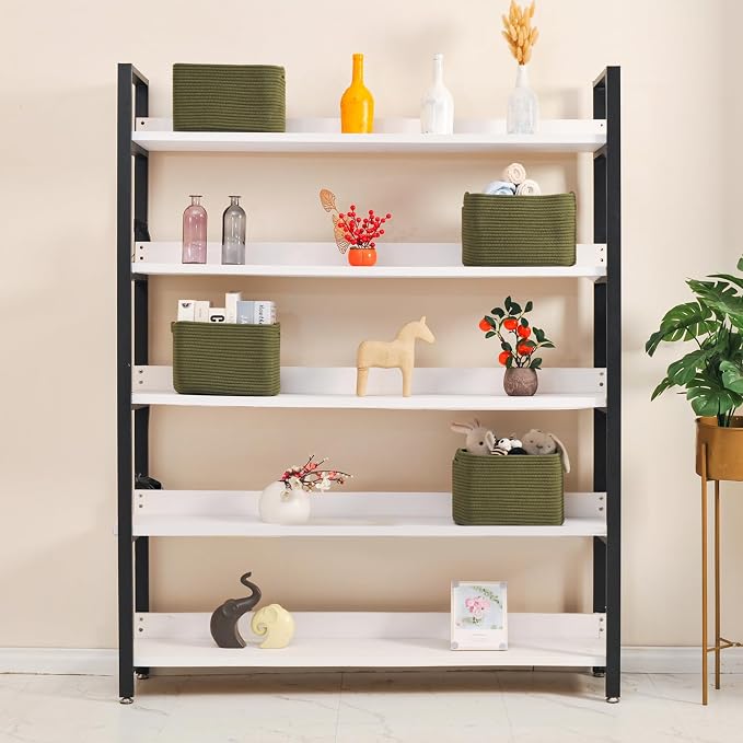 Storage Basket for Shelves, Small Baskets for Organizing, Woven Cotton Rope - Image 2
