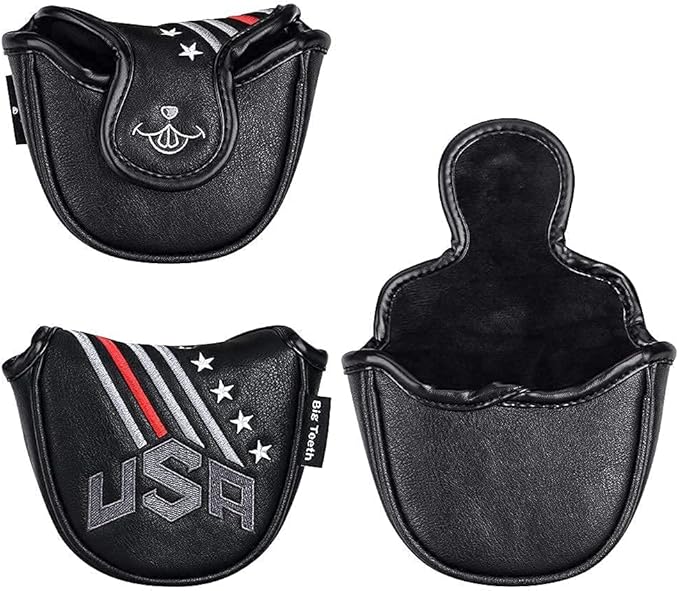 Big Teeth Golf Cover USA Stripe and Star Headcover Covers, Driver Fairway Wood - Image 4