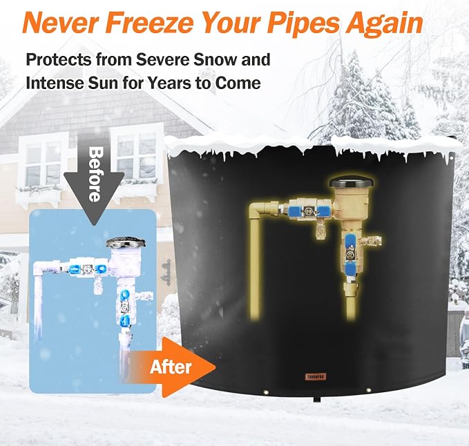 Backflow Preventer Pipe Insulation Cover - Image 3
