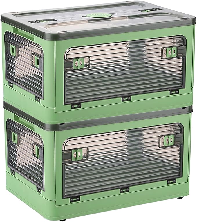 Collapsible Storage Bins with Lids, Closet Organizers, Dorm Room Essentials by UNDERCURRENTSURGING