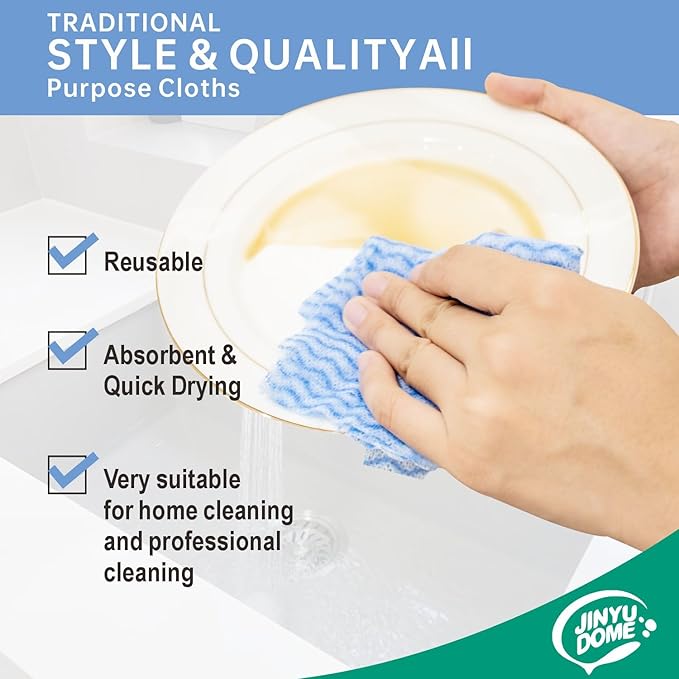 Handi Wipes Reusable Cloths, Heavy Duty Cleaning Cloths, J Cloth, Total 3 Rolls - Image 2