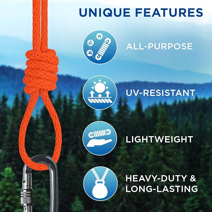 TECEUM Cotton Rope 3/16” – 100 FT – Strong All-Purpose Braided Rope – Natural - Image 4