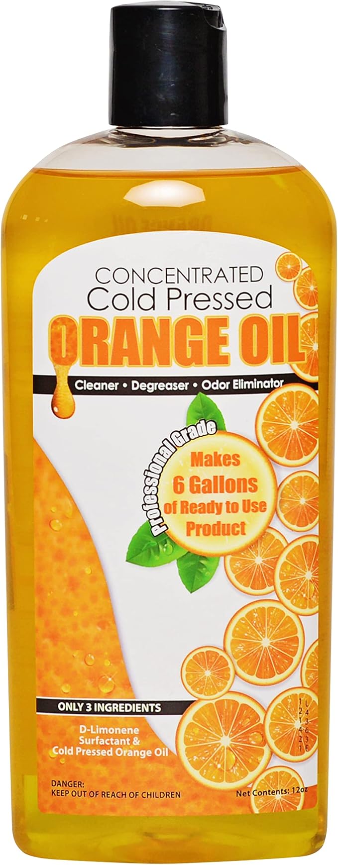 Cold Pressed Orange Oil Concentrate |12-ounce Professional Grade All-Purpose by Sanco+Industries