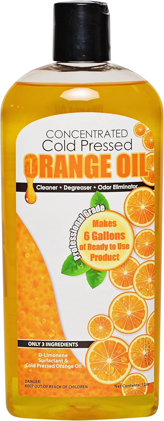 Cold Pressed Orange Oil Concentrate |12-ounce Professional Grade All-Purpose by Sanco+Industries