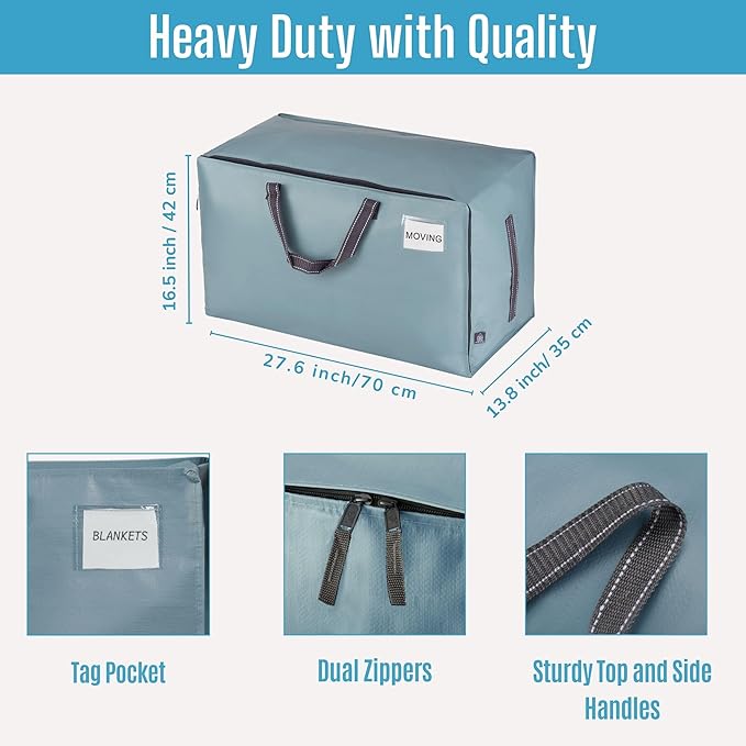 VENO 2 Pack Moving and Storage Bags, Heavy Duty, Alternative to Moving Boxes - Image 3