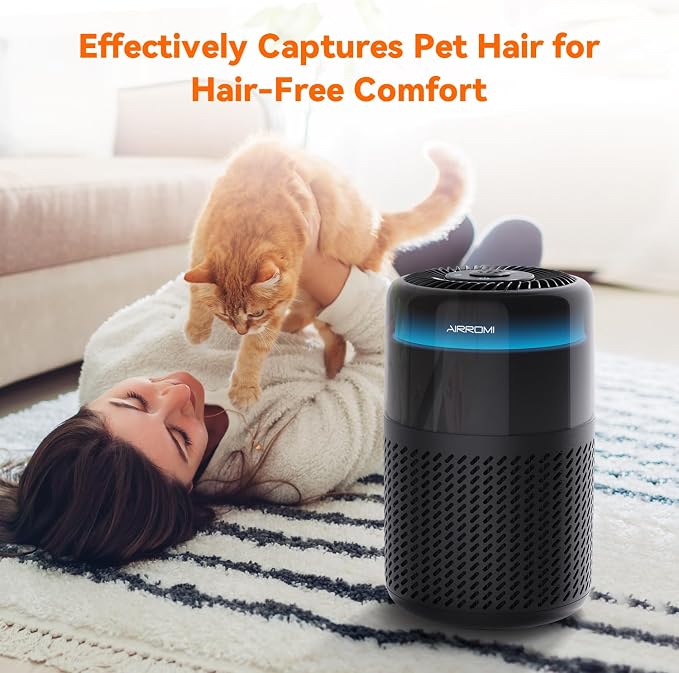 AIRROMI Air Purifier for Bedroom Home, HEPA Filter, Covers Upto 549 Ft² - Image 6