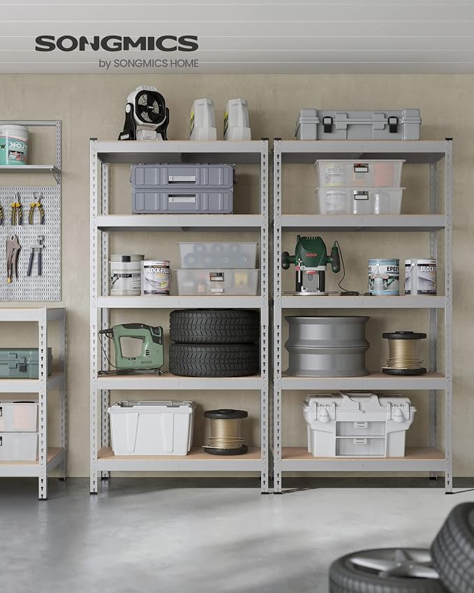 SONGMICS 5-Tier Storage Shelves, Load 2310 lb, Boltless Assembly, Adjustable - Image 2