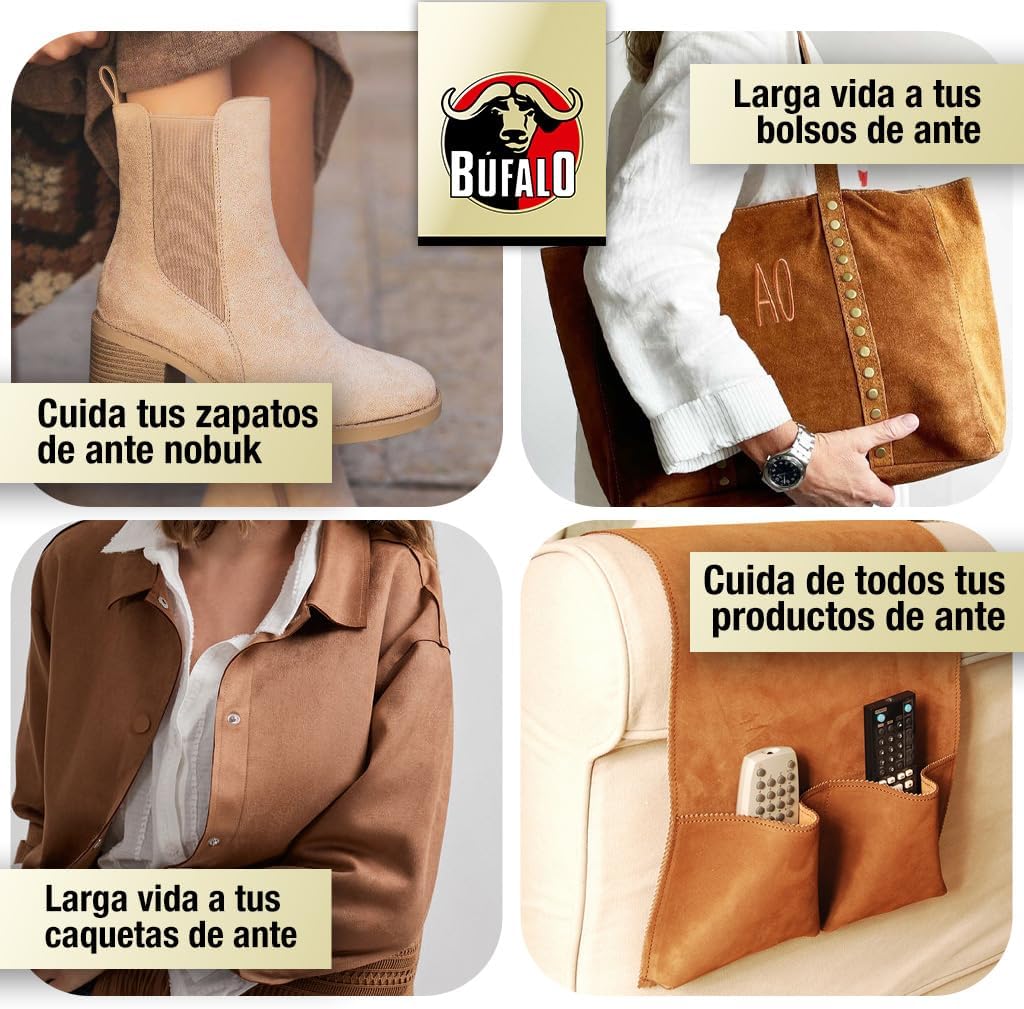 Búfalo Buffalo Suede Brush, colourless