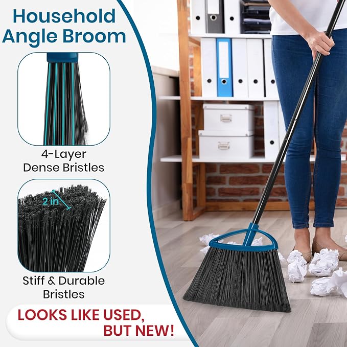 MAVRIZ Outdoor Broom Heavy Duty Angle Broom - Image 2