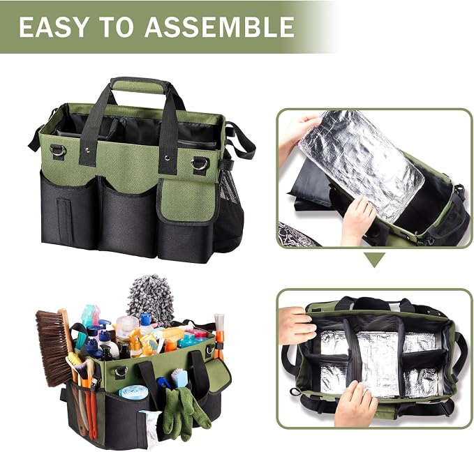 Viajero Wearable Cleaning Caddy Bag, Large Cleaning Supplies Organizer - Image 6
