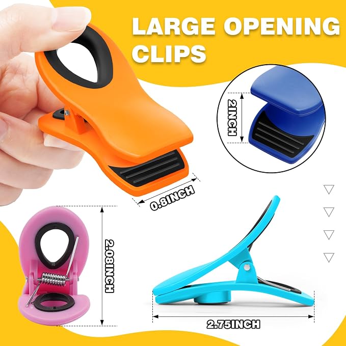 10 Pack Magnetic Chip Clips, Bag Clips, Chip Clip, Clip - Image 4