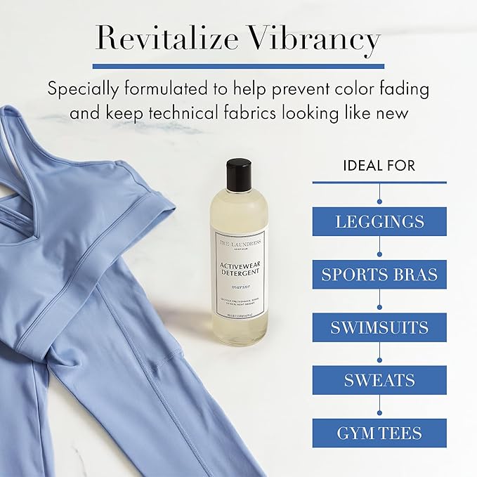The Laundress Activewear Laundry Detergent, 32 Oz, Marine Fragrance, 4-in-1 - Image 4