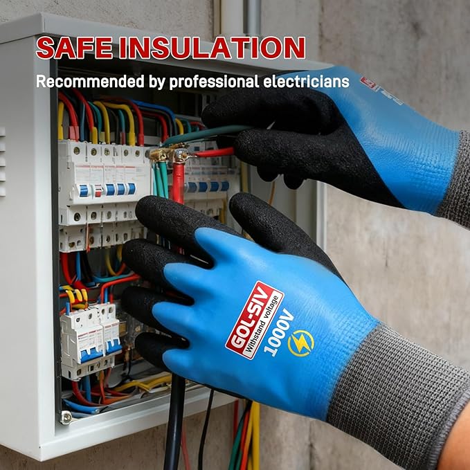 Electrician Gloves 1000V High Voltage, Double Insulated Electrical Gloves - Image 5