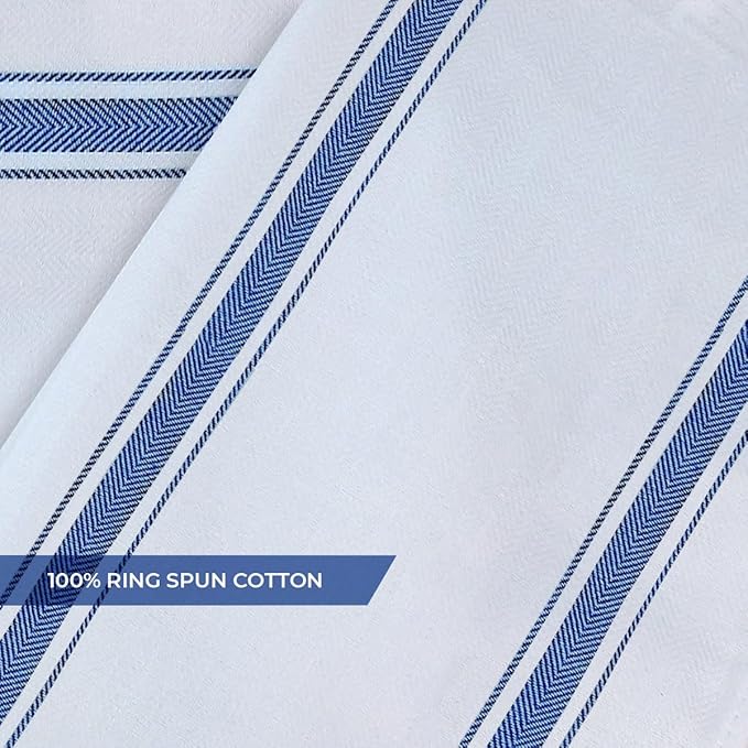 Dish Towels Set Size 15x25 Inch, 100% Cotton Soft & Absorbent Linen Kitchen - Image 5