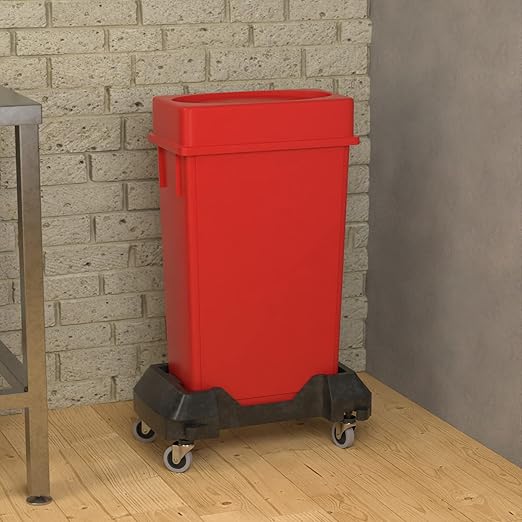 23 Gallon Red Slim Jim Trash Can - Image 4