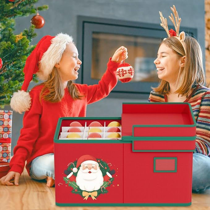 Christmas Ornaments Storage Boxes Christmas Ornament Organizer Storage Box - Image 6