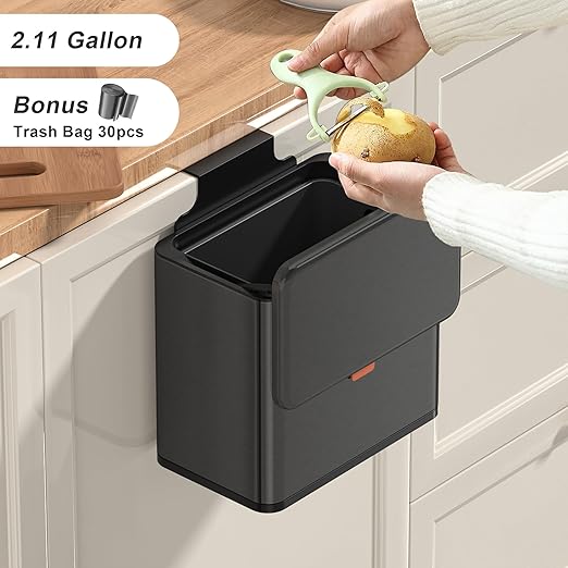 Mbillion Kitchen Compost Bin Hanging Trash Can - Image 3