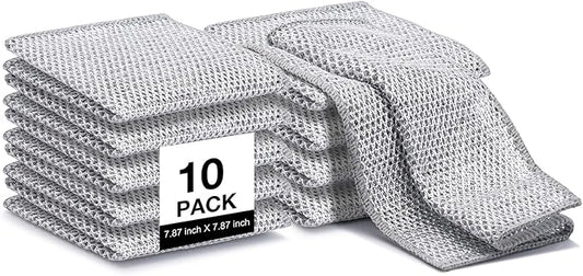 Inkhut Non Scratch Wire Dishcloth, Reusable Steel Wool Scrubber by INKHUT